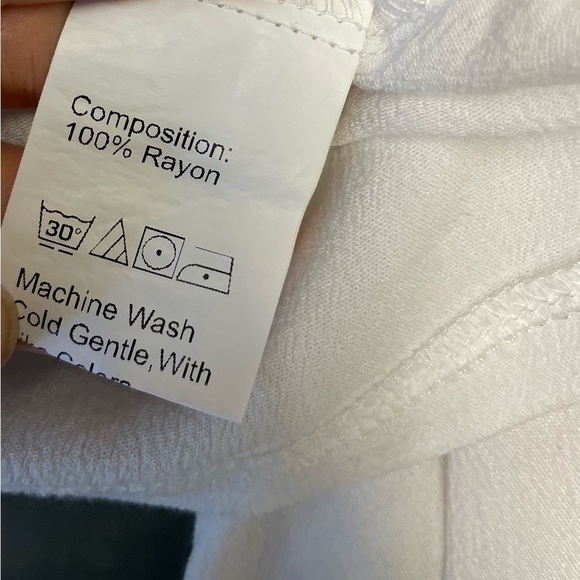 SHEIN off the shoulder long sleeve white long sleeve womens top blouse size 4 - Picture 6 of 7